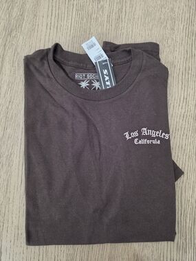 Tilly's Men's Los Angeles California Short Sleeve Tee - Brown